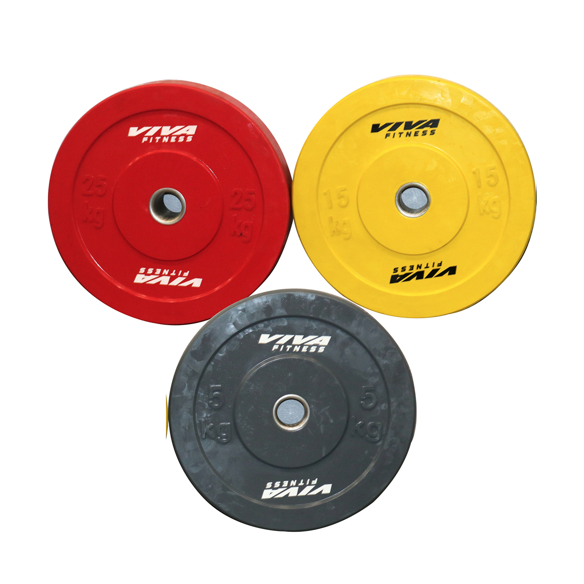 Coloured Bumper Plates VIVA FITNESS
